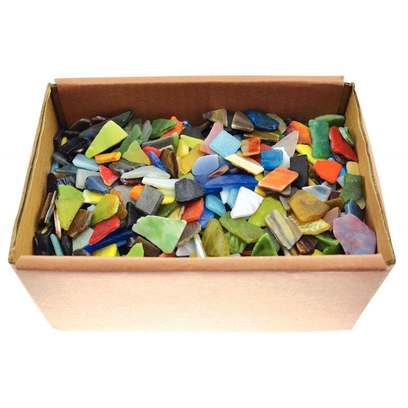 Image de  Carton de 2 kg éclats de mosaïques en verre 