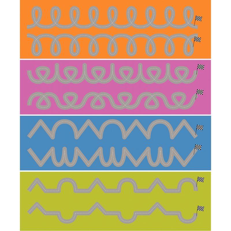 Image de  Set de 8 pistes graphiques 100x15cm n°2 