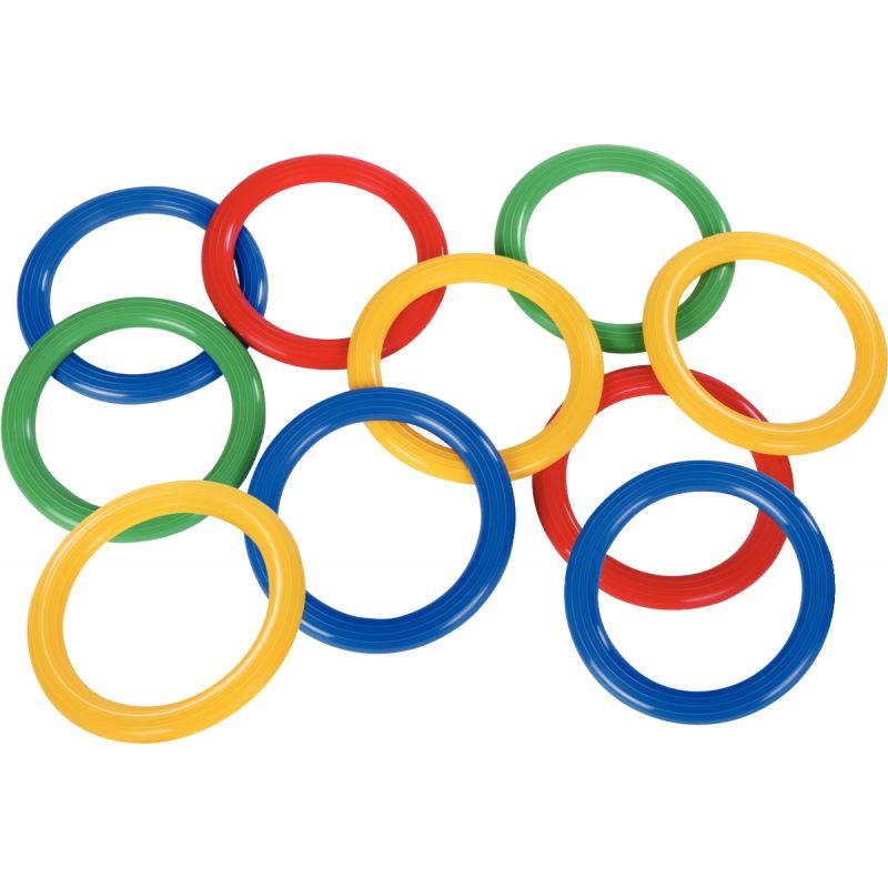 Image de  Lot de 10 anneaux à lancer diamètre 15cm 