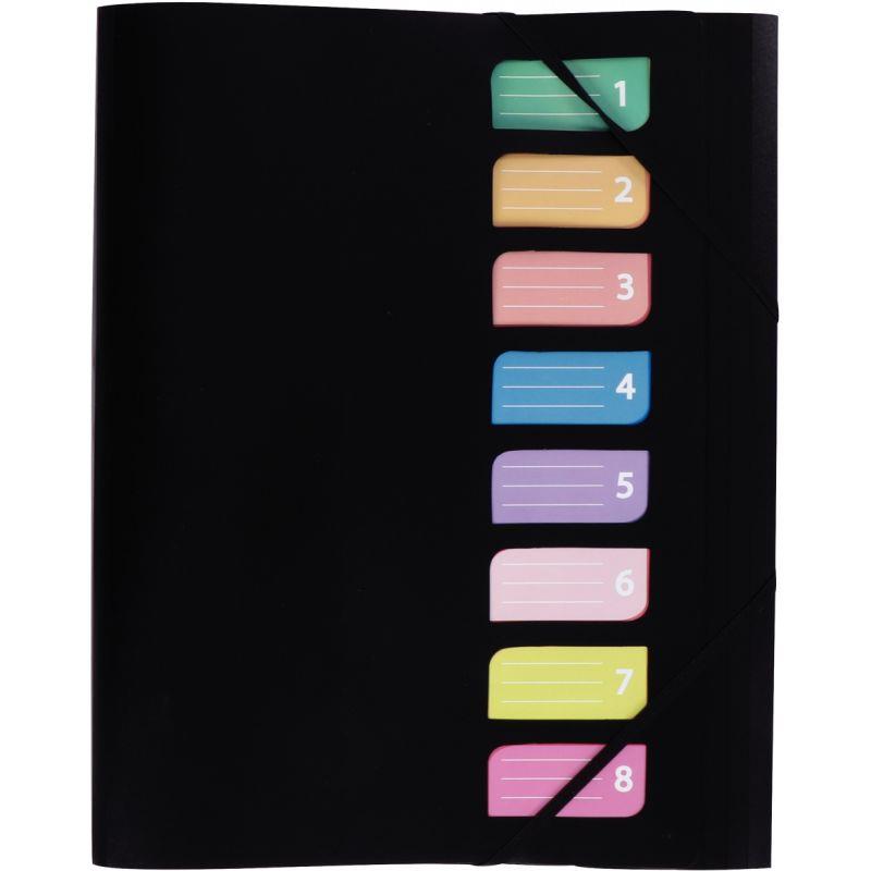 Image de  Trieur en polypropylène COLOR FRESH 8 compartiments, coloris noir 