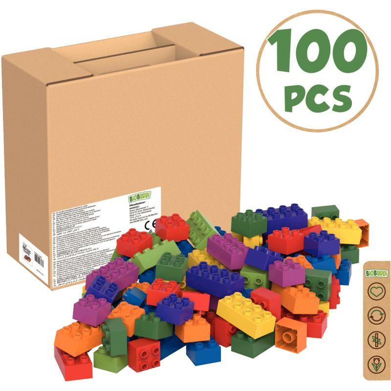 Image de  Carton de 100 pièces de construction BIOBUDDI BIG 