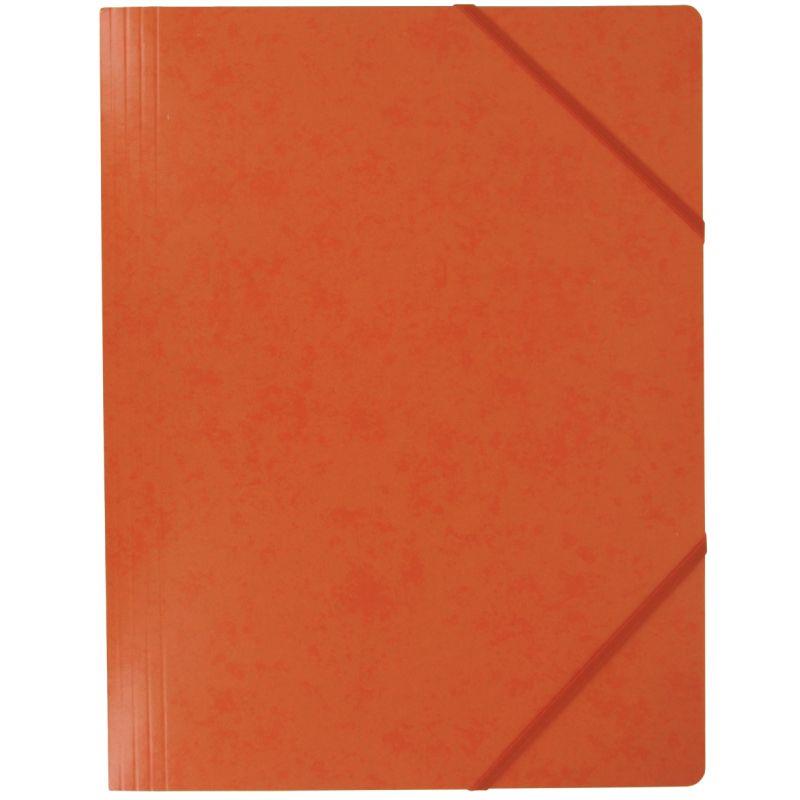 Image de  Chemise sans rabat à élastiques en carte lustrée 5/10ème, orange 