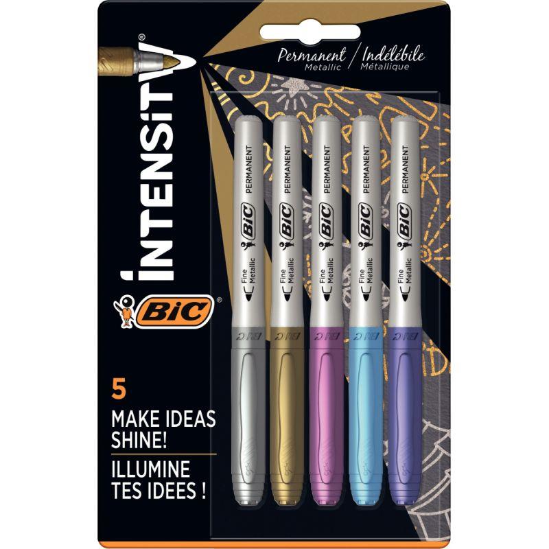 Image de  Blister de 5 marqueurs Metallic assortis 