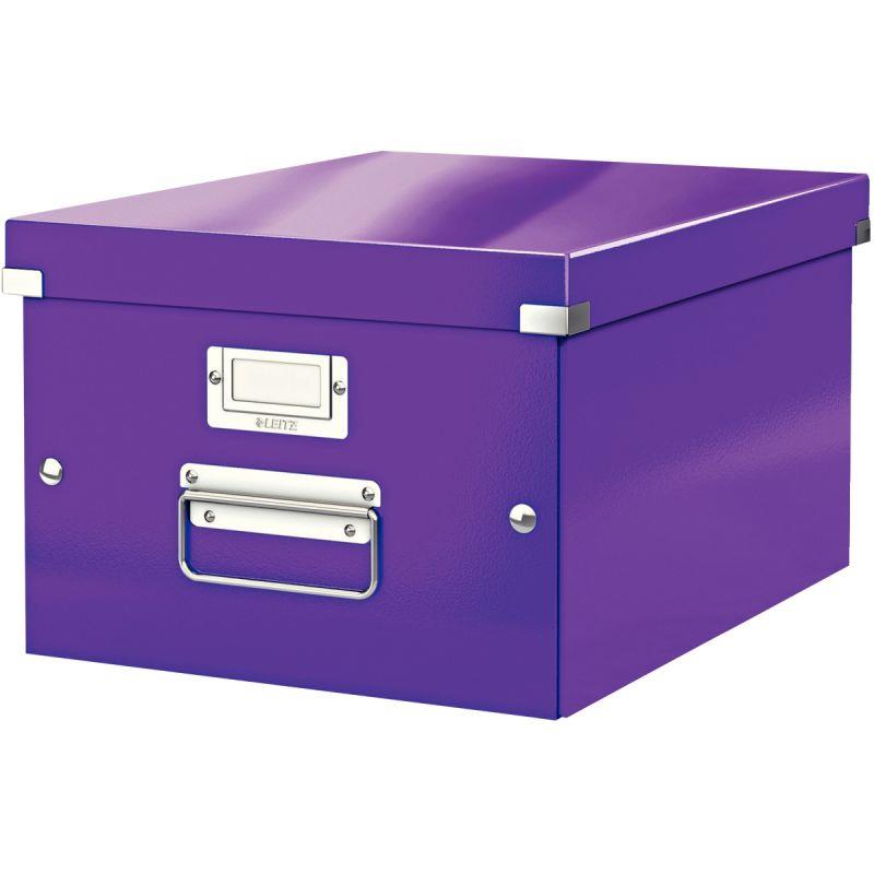 Image de  Boite de rangement CLICK&STORE A4+ violette 
