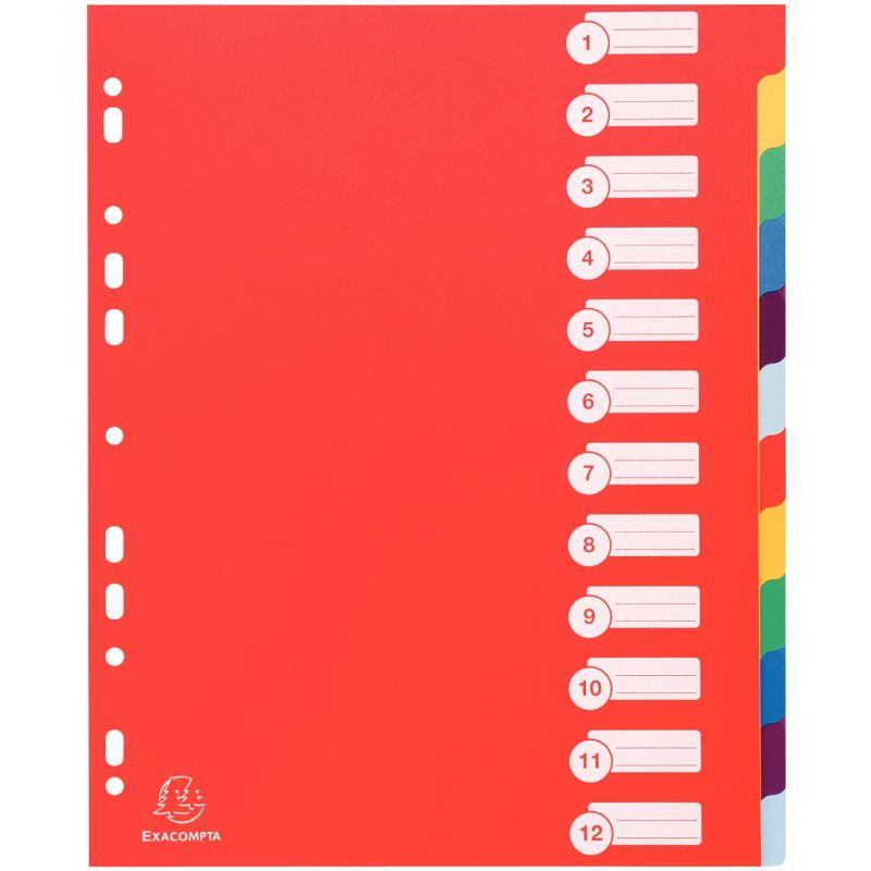 Image de  Jeu de 12 intercalaires en polypropylène 30/100ème, format A4+ 