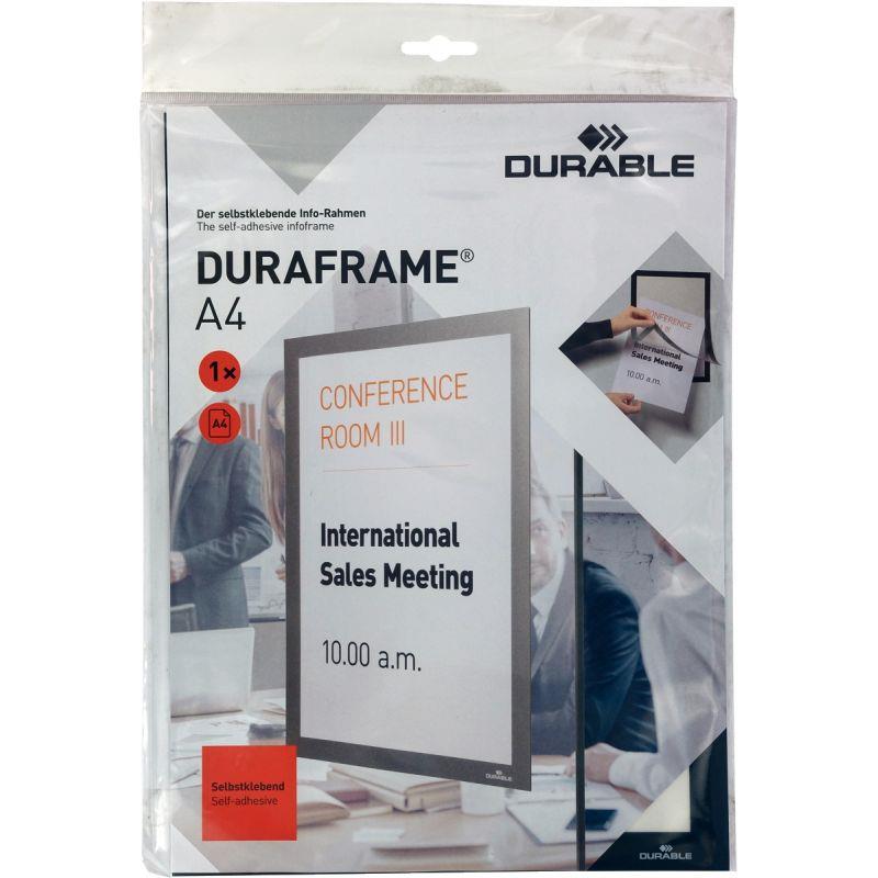 Image de  Cadre d''affichage Duraframe A4 noir 