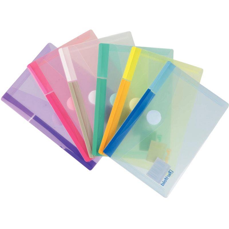 Image de  Paquet de 6 enveloppes pour format A6 en polypropylène, coloris assortis 