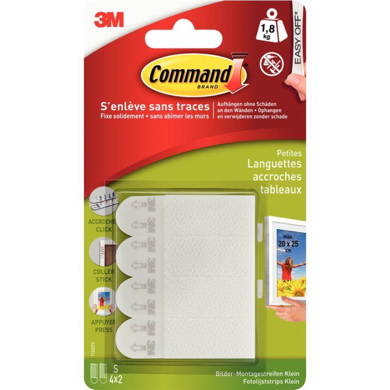 Image de  Blister de 4x2 languettes accroches tableaux 