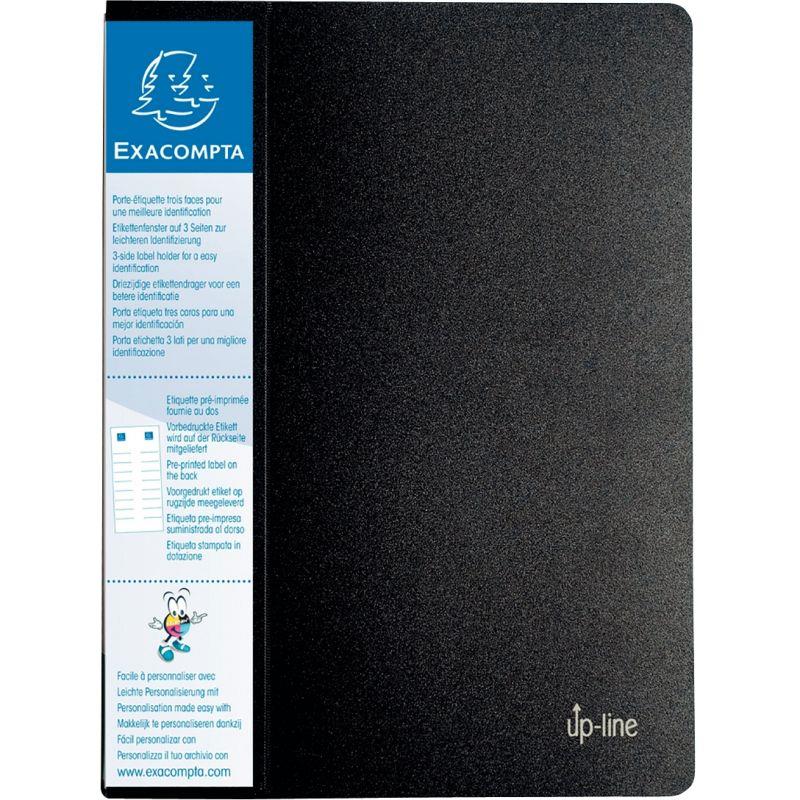 Image de  Protège-documents UP-LINE 120 vues, couverture en polypropylène rigide noir 