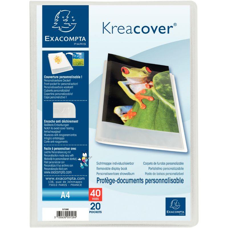 Image de  Protège-documents personnalisable KREACOVER 40 vues, incolore 