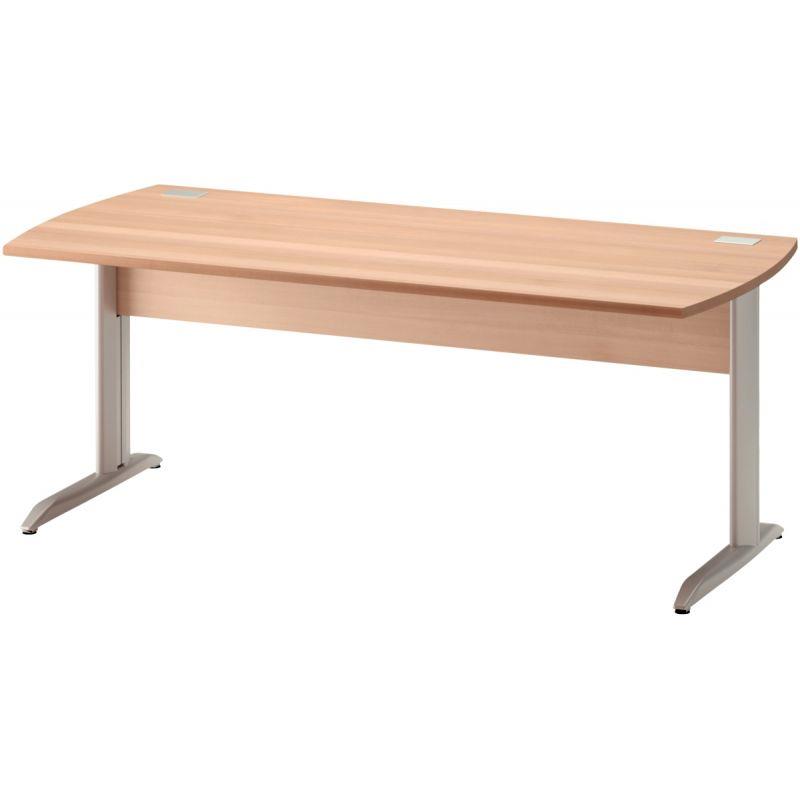 Image de  Table bureau pieds métal L140 cm Jazz+ Hêtre 