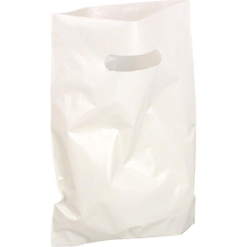 Image de  Paquet de 100 sacs plastique blanc 25x32x4cm 