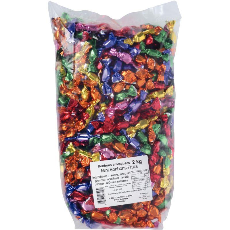 Image de  Paquet de mini bonbons aux fruits 2kg 