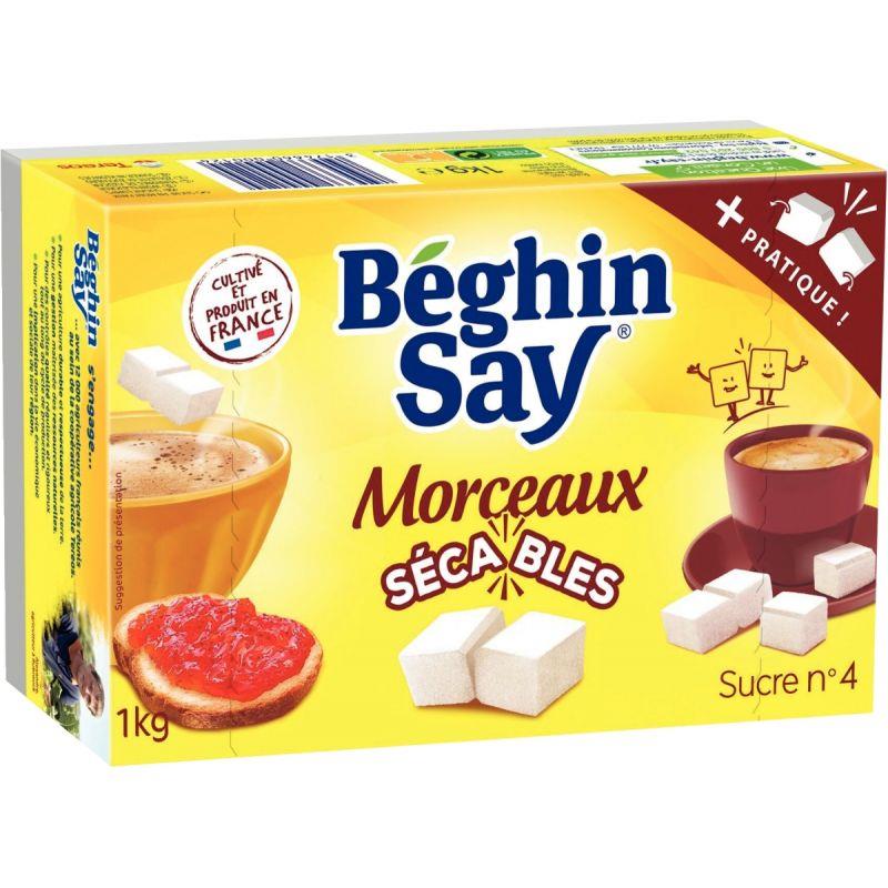 Image de  Paquet de 1kg de sucre en morceaux sécables 