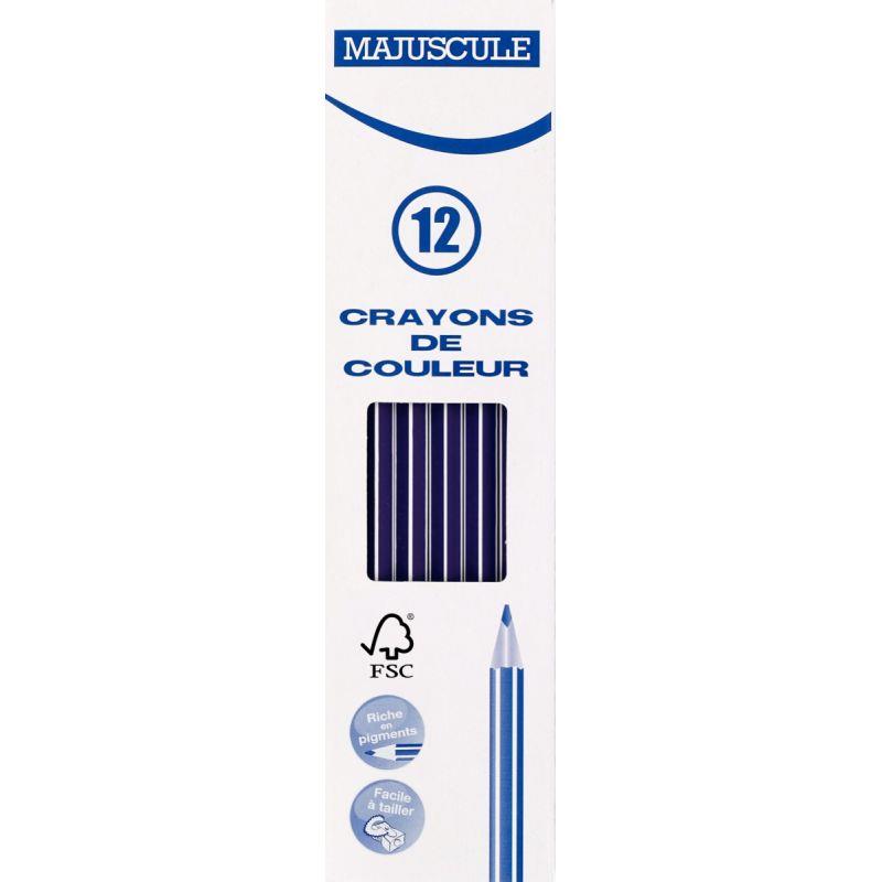 Image de  Boîte de 12 crayons de couleur Majuscule 3mm violet 