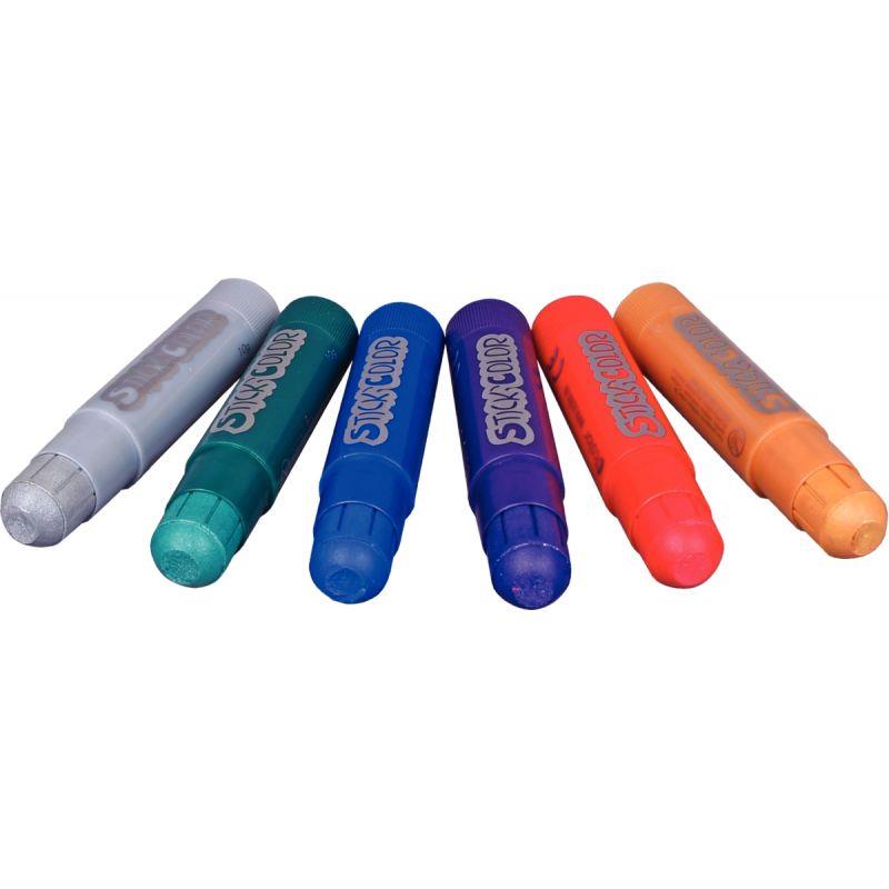 Image de  Boite de 6 sticks de gouache métal 