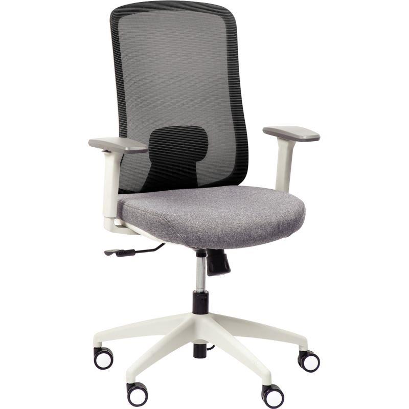 Image de  Siège Strarkle structure gris clair/assise et résille gris/carter et support dorsal noir 