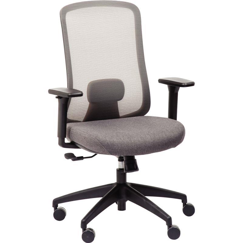 Image de  Siège Strarkle structure noire/assise et résille gris/carter et support dorsal noir 
