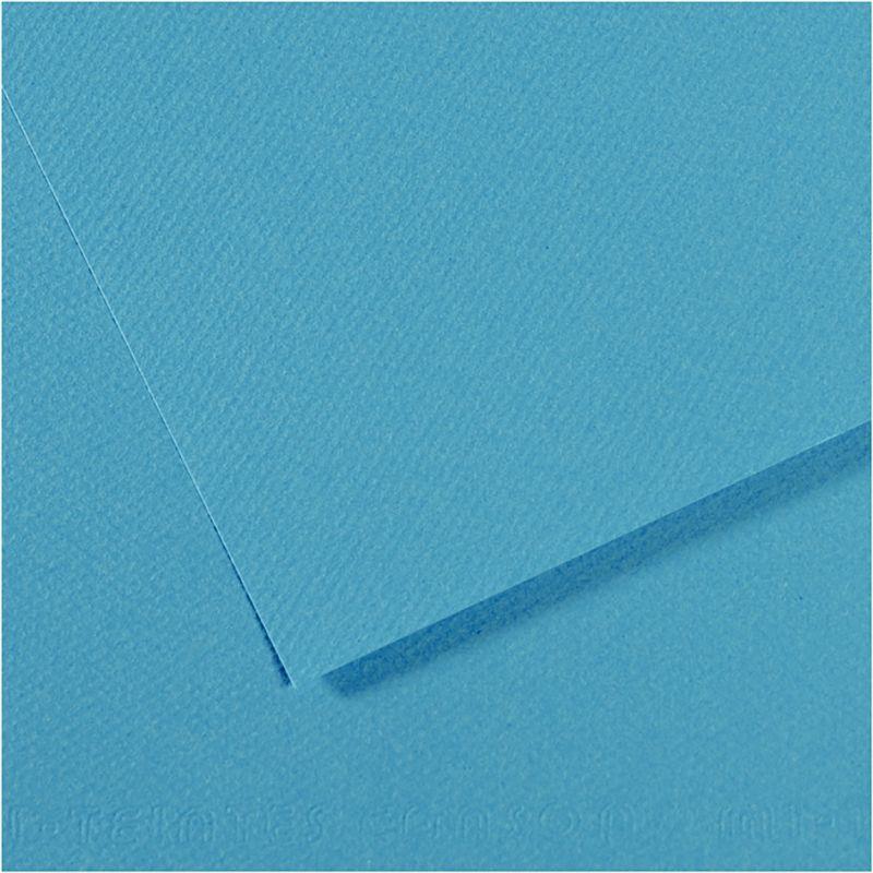 Image de  Paquet de 10 feuilles mi-teinte format 50x65cm  turquoise 