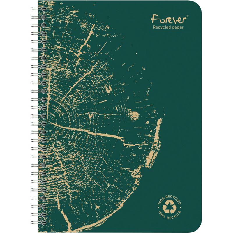 Image de  Cahier à reliure intégrale 120 pages FOREVER, format A4, quadrillé 5x5 