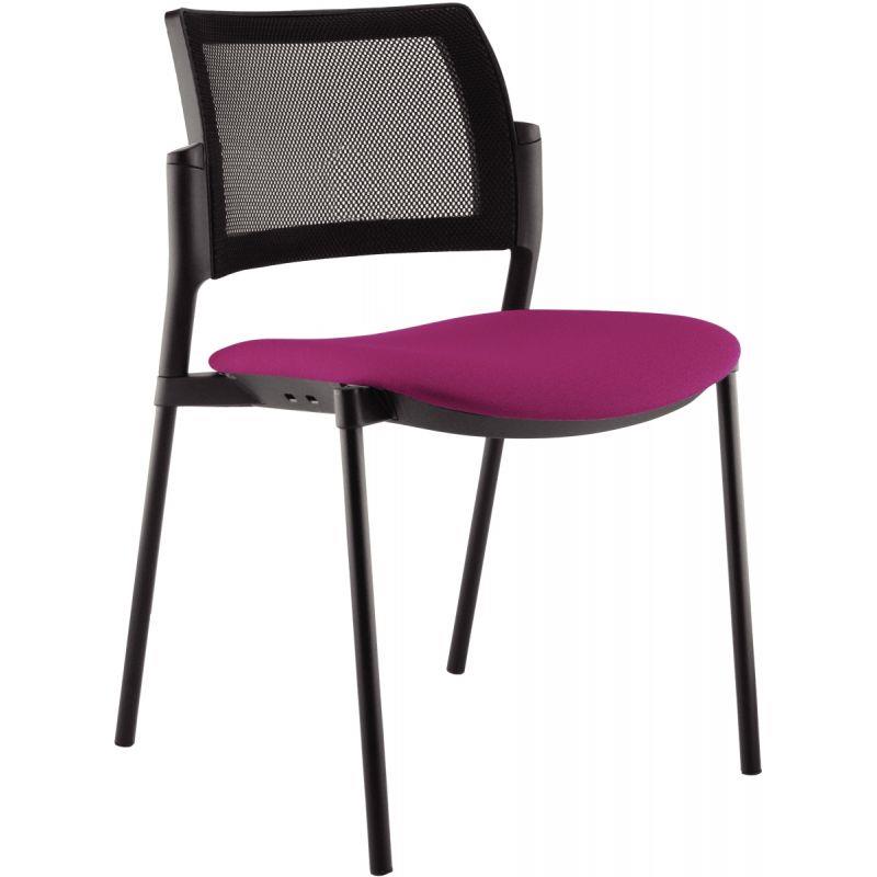 Image de  Lot de 2 chaises polyvalentes Kyos noir/magenta 