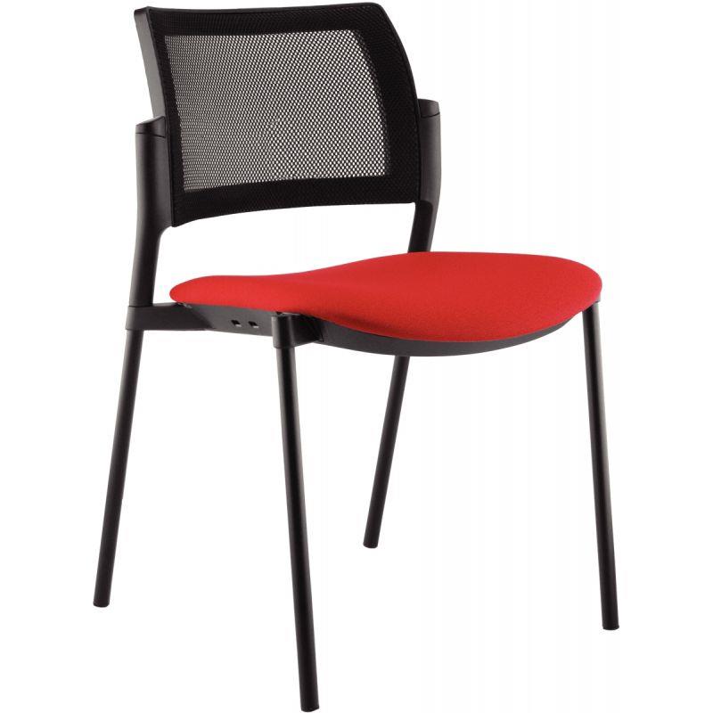 Image de  Lot de 2 chaises polyvalentes Kyos noir/rouge 