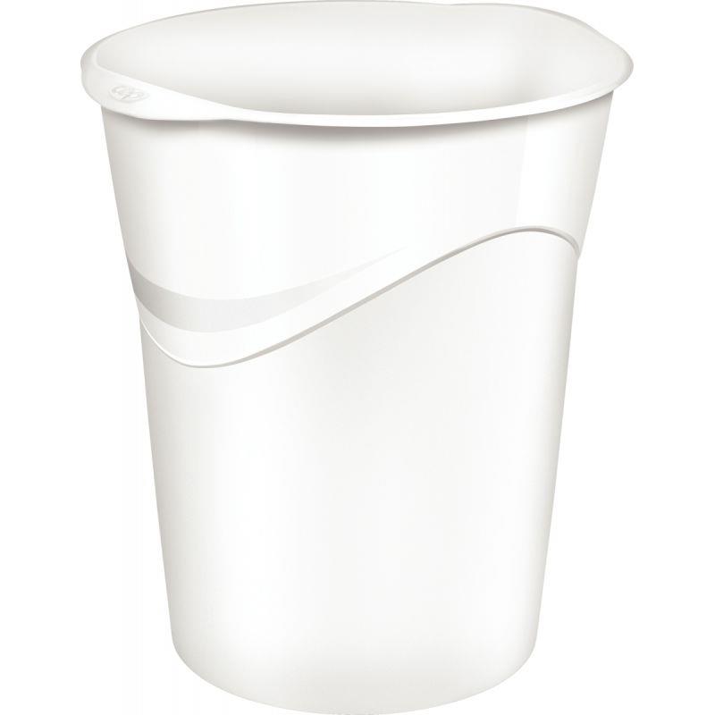 Image de  Corbeille à papier MINERAL 14L blanche 