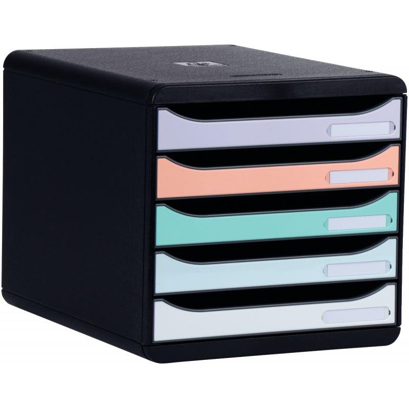 Image de  Module 5 tiroirs BIGBOX+ noir/pastel 