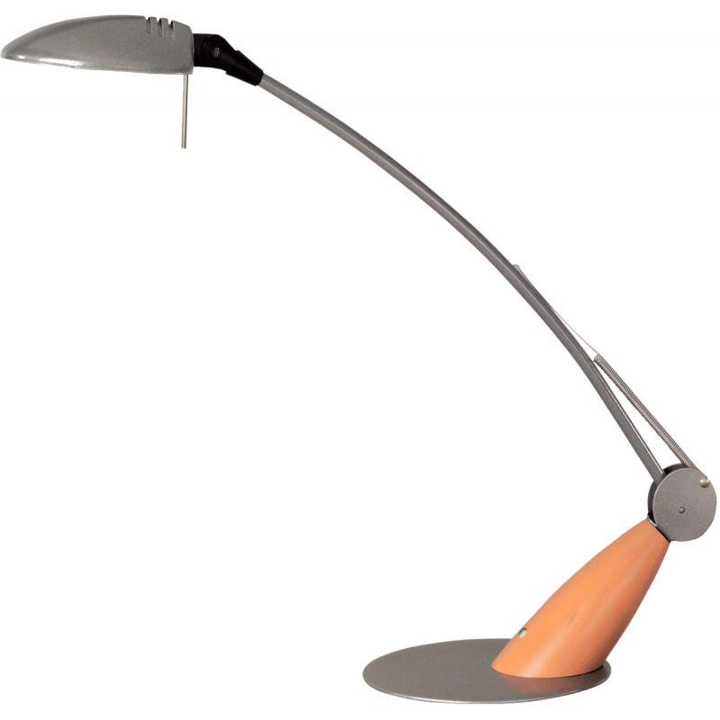Image de  Lampe Swingo acier gris/bois finition chêne naturel 