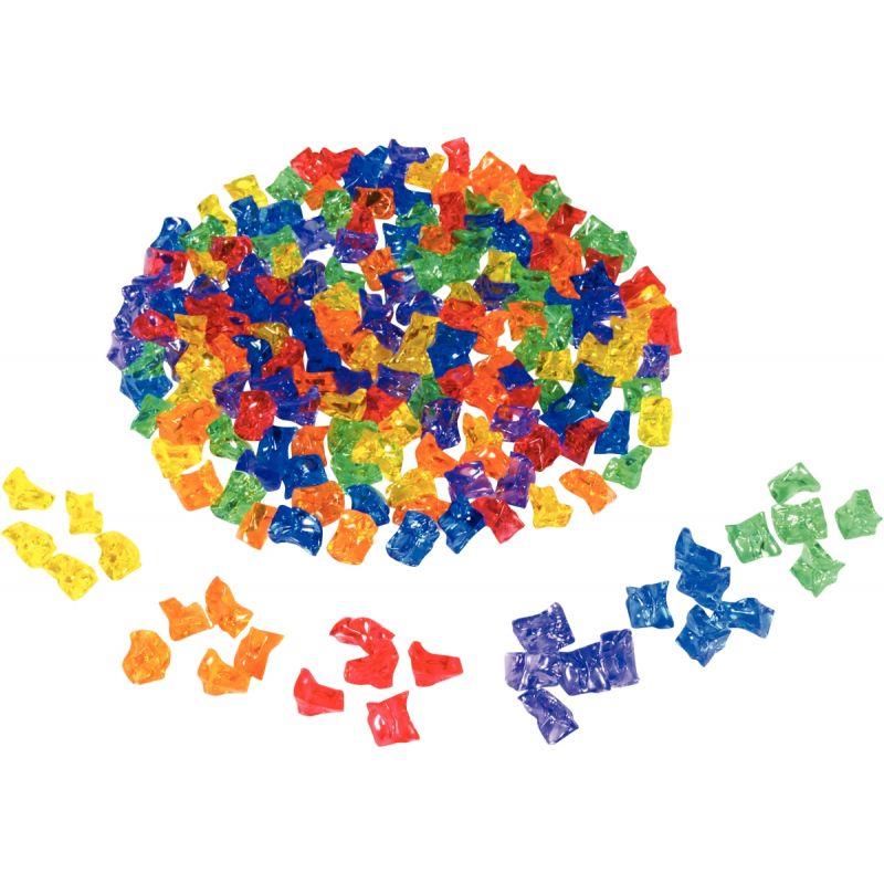 Image de  Boite de 180 pierres en plastique assortis 