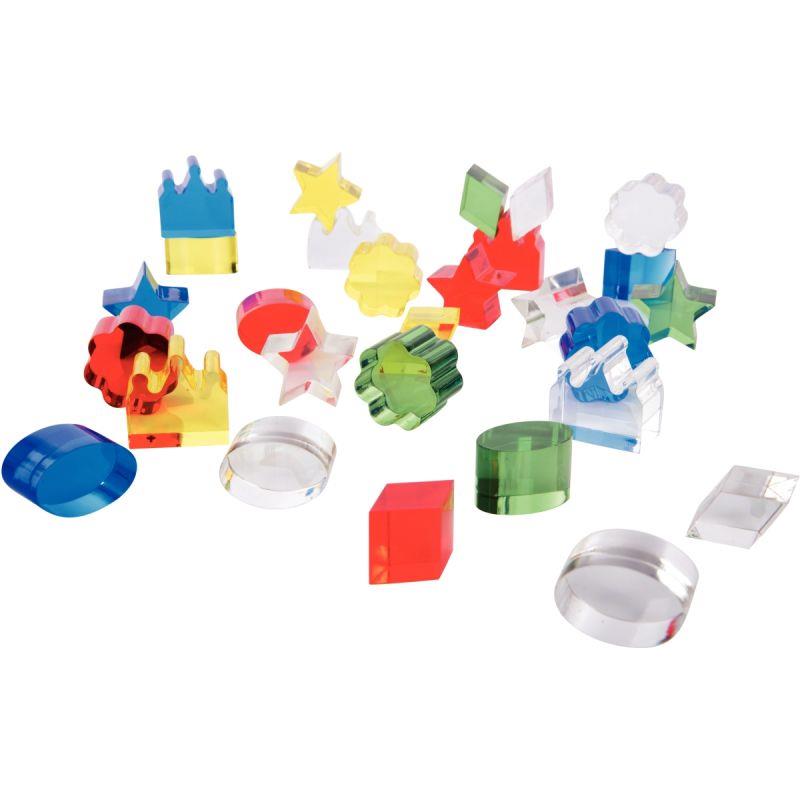 Image de  Boite de 30 formes en cristal assortis 