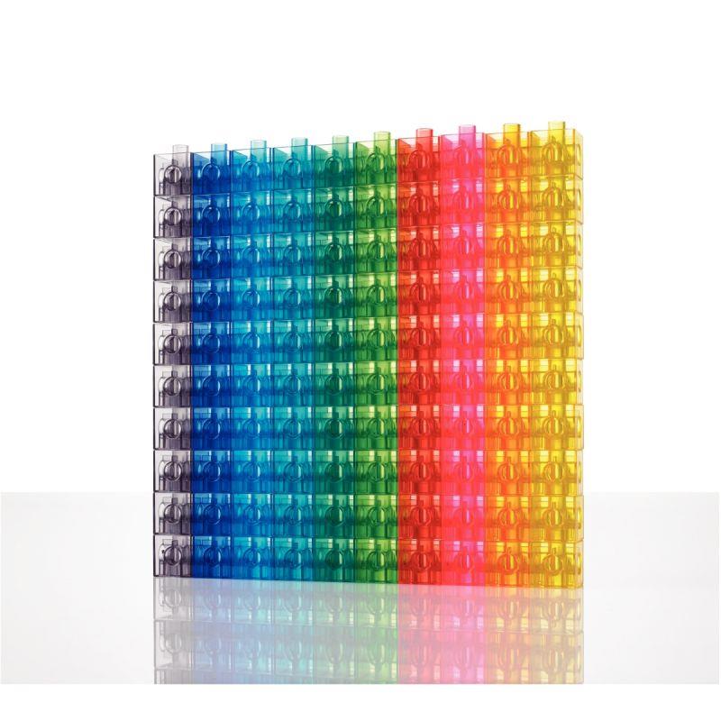 Image de  Paquet de 100 cubes translucides 2cm 