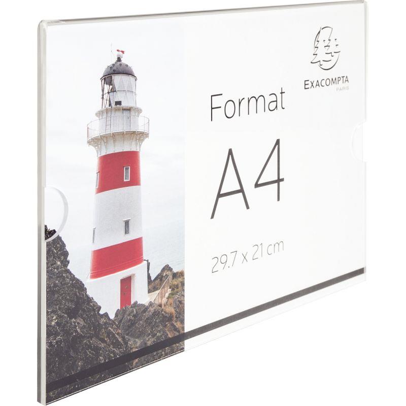 Image de  Porte-visuel mural horizontal 210x297mm 