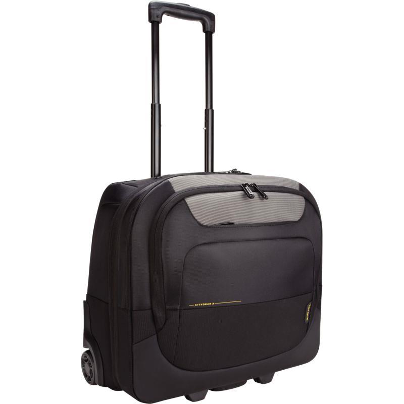Image de  Trolley a roulettes pour ordinateur portable citygear 15 a 17.3 pouce coloris noir/gris 