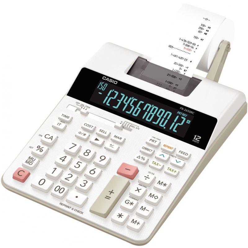 Image de  Machine à calculer imprimante de bureau Casio 12 chiffres FR-2650RC 