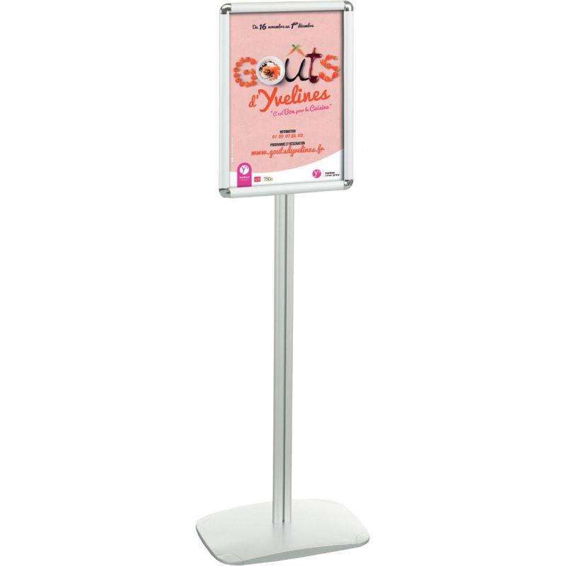 Image de  Porte-affiches sur pied en aluminium rotatif A4 