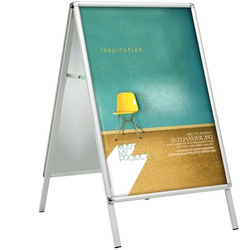 Image de  Chevalet de trottoir en aluminium 594x841mm 