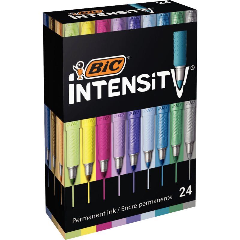 Image de  Boîte de 24 marqueurs permanents Intensity assortis 