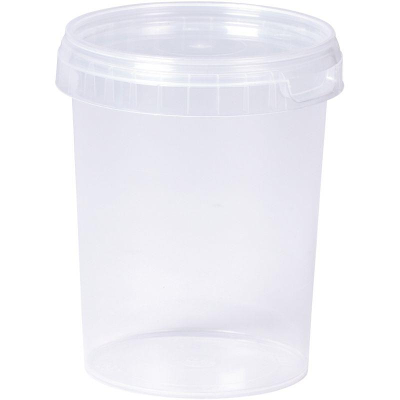Image de  Lot de 10 pots vides 500 ml avec couvercle 