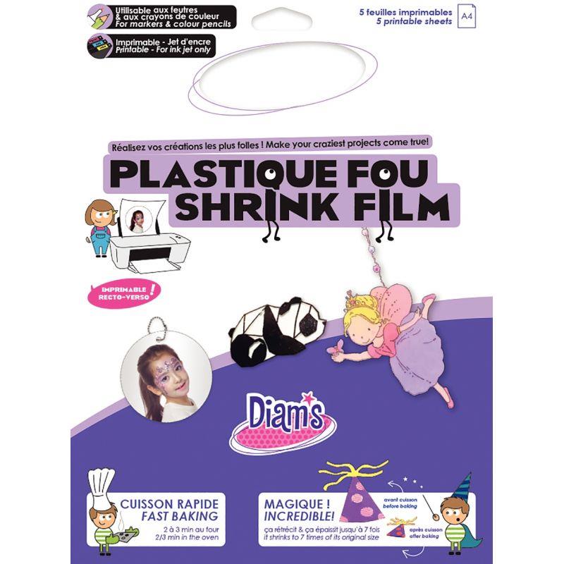 Image de  Pochette 5 feuilles plastique fou imprimable format A4 