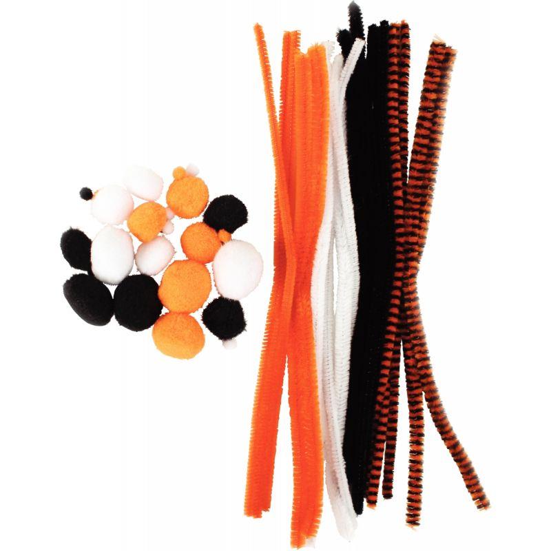 Image de  Pack chenilles et pompons Halloween 