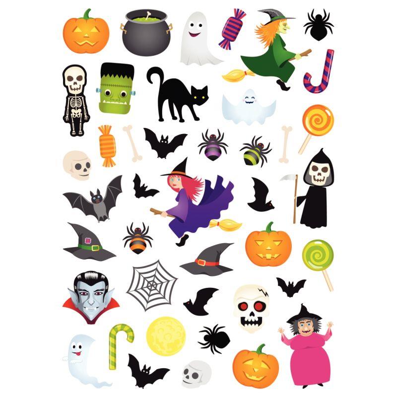 Image de  Sachet de 352 gommettes Halloween 