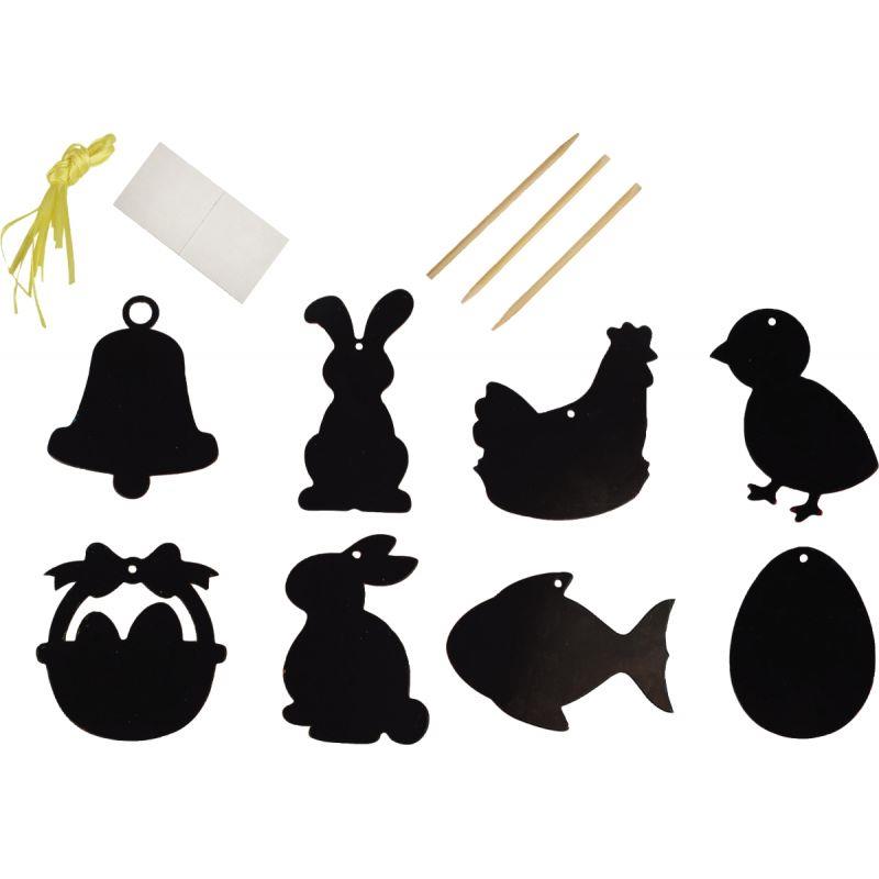 Image de  Sachet de 26 formes de Pâques à gratter 