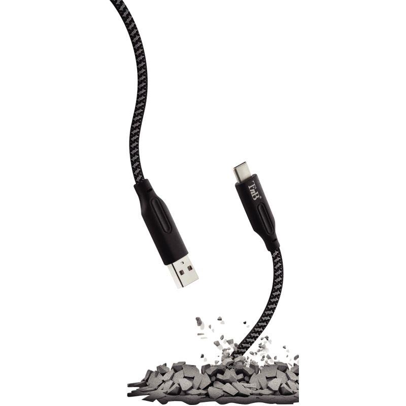 Image de  Cordon USB type A vers type C 3m noir/gris 