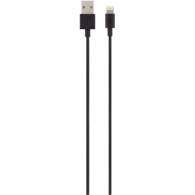 Image de  Cordon USB type A vers type Lightning 1m noir 