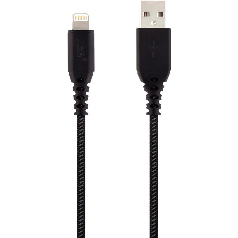 Image de  Cordon USB type A vers type Lightning 3m noir 