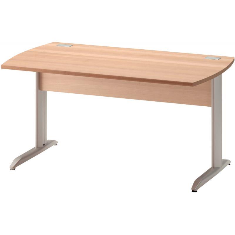 Image de  Table bureau pieds métal L160 cm Jazz+ Hêtre 