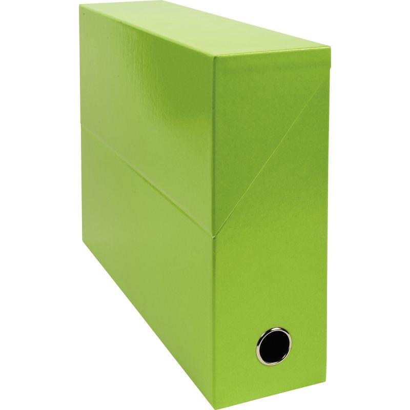 Image de  Boite de transfert IDERAMA, dos 9 cm, vert anis 