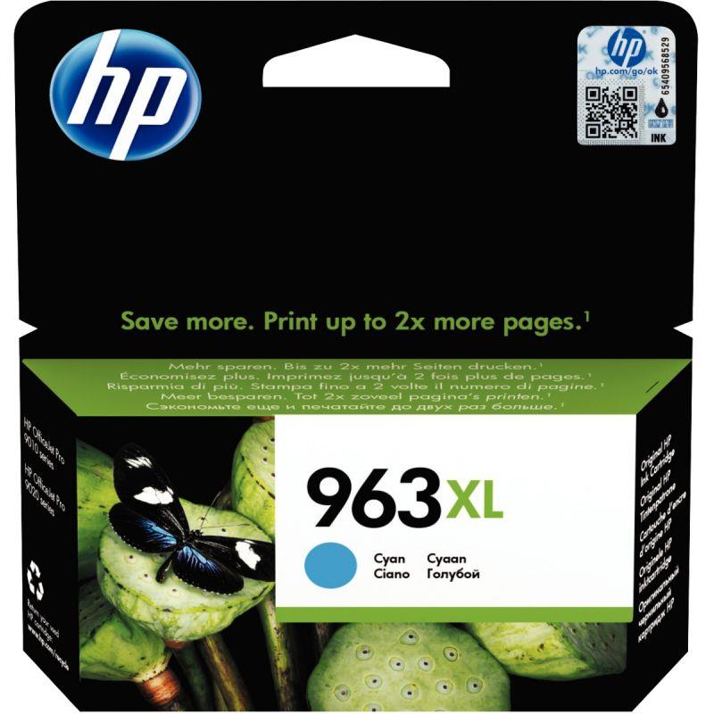 Image de  HP 963XL cartouche d''encre cyan grande capacité authentique (3JA27AE) 