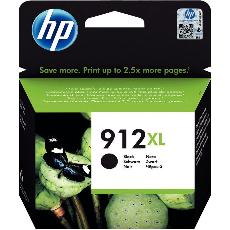 Image de  HP 912XL cartouche d''encre noire grande capacité authentique (3YL84AE) 